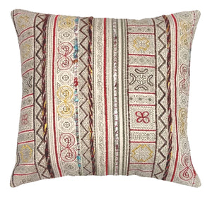 Soft pink patch design kilim cushion 45 cm