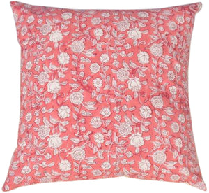 Mughal rose print cushion 45x45cm