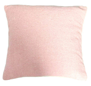 Soft pink cotton kilim cushion cover 45x45 cm