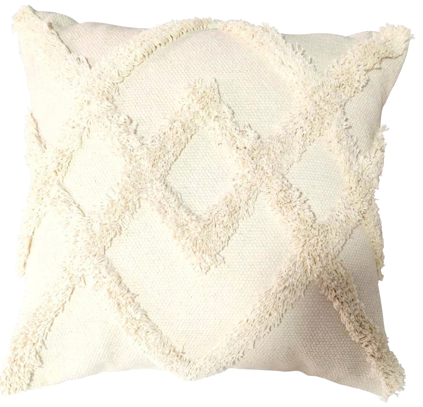 Cream cushion in embroidered design