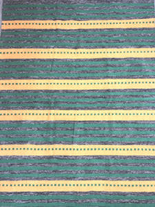 Green/yellow cotton rug 150x200 cm