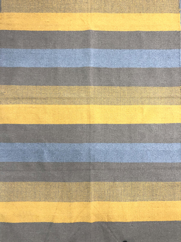 Blue/Grey/yellow kilim rug