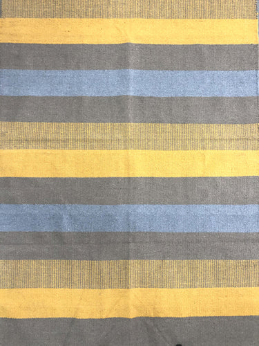 Blue/Grey/yellow kilim rug 120X180 cm