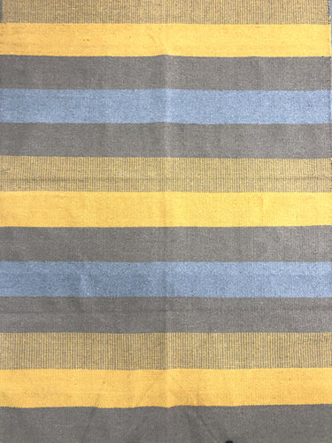 Blue/Grey/yellow kilim rug 150x220 cm