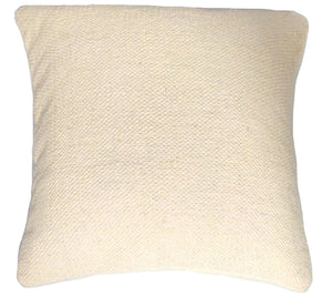 Cream cotton kilim cushion cover 45x45 cm