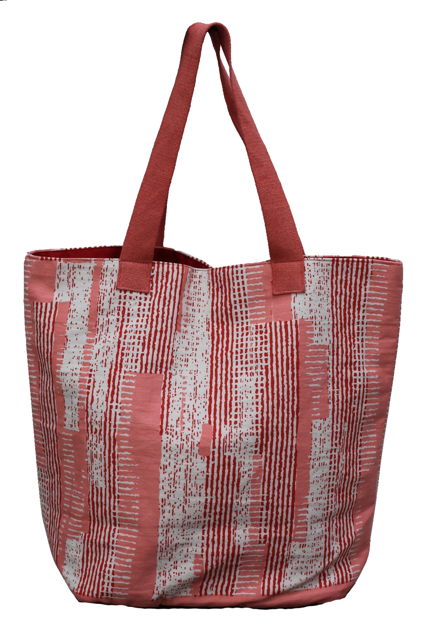 Pink Striped Bag