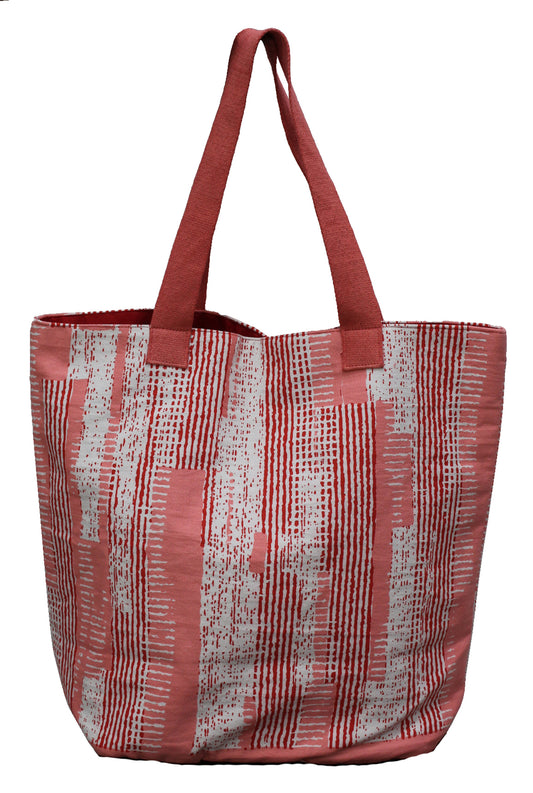 Pink Striped Bag