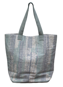 Blue striped bag 55x35 cm