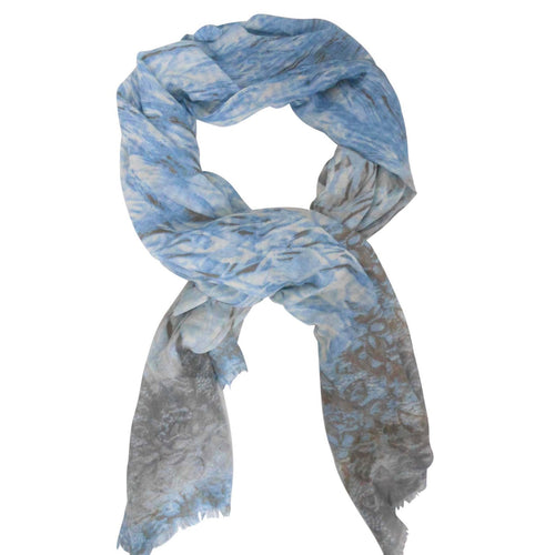 Bohemia and Co Modal Scarf Soft Grey and Light Blue