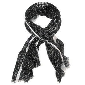 Bohemia and Co Black and White Dotted Scarf