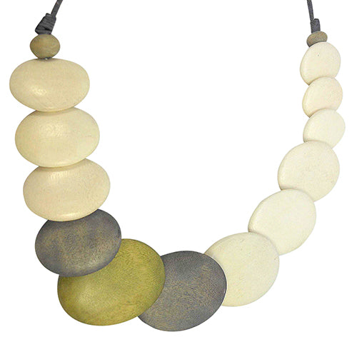 White/Grey Wood Choker
