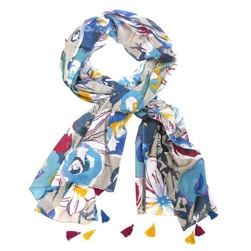 Bohemia and Co Multi Floral Scarf
