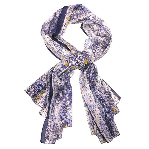 Purple and Gold Scarf